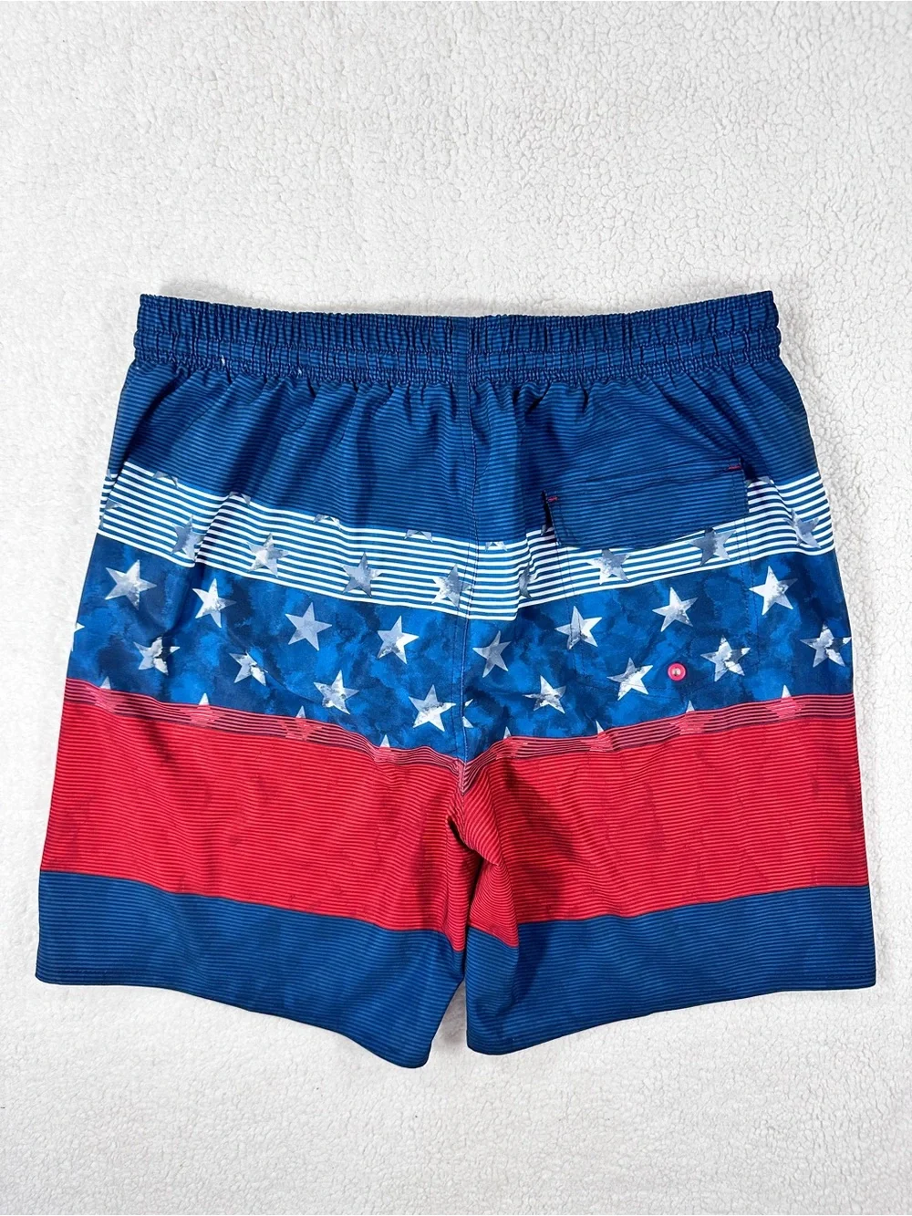 Laguna USA Patriotic Red and Blue Men's Swim Board Shorts Large